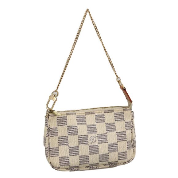 LOUIS VUITTON Damier Azur Mini Pochette Accessoires Pouch - Picture 1 of 15